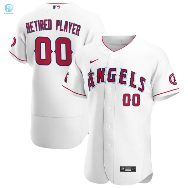 Los Angeles Angels Home Pickaplayer Retired Roster Authentic Jersey White Custom Jerseys Mlb stylepulseusa 1