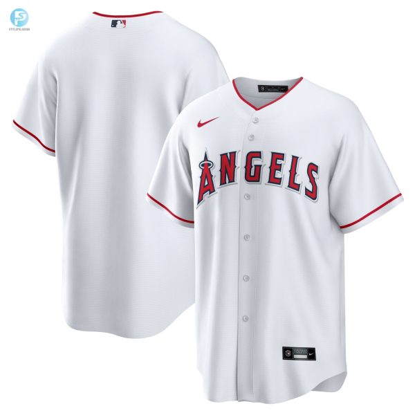 Los Angeles Angels Home Replica Team Jersey White Mlb stylepulseusa 1