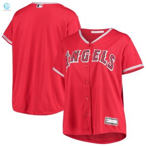 Los Angeles Angels Womens Plus Size Alternate Replica Team Jersey Red Mlb stylepulseusa 1 1