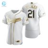 Los Angeles Dodgers 21 Walker Buehler Mlb Golden Brandedition White Jersey Gift For Dodgers Fans stylepulseusa 1