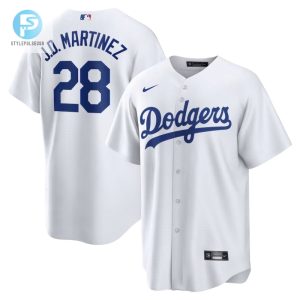 Los Angeles Dodgers 28 Jd Martinez Home Replica Jersey White stylepulseusa 1 1