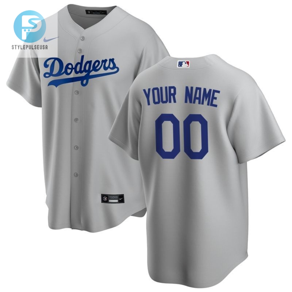 Los Angeles Dodgers 2020 Mlb Personalized Custom Light Grey Custom Jersey 