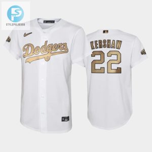 Los Angeles Dodgers 202223 Allstar Game 22 Clayton Kershaw White Youth Jersey stylepulseusa 1 1