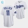 Los Angeles Dodgers A.J. Pollock White Jersey 11 202223 Allstar Uniform stylepulseusa 1