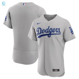 Los Angeles Dodgers Alternate Authentic Team Jersey Gray Mlb stylepulseusa 1 1