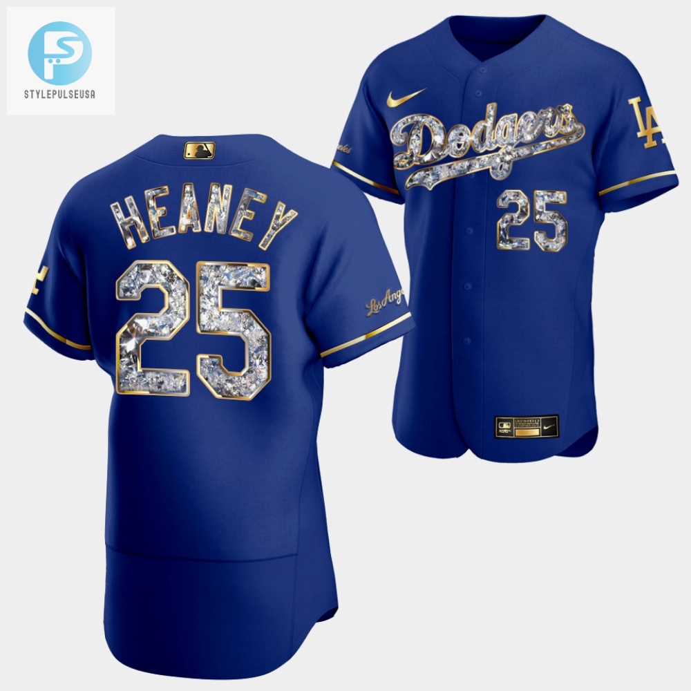 Los Angeles Dodgers Andrew Heaney Royal Jersey 25 Golden Diamond 20222323 Uniform 