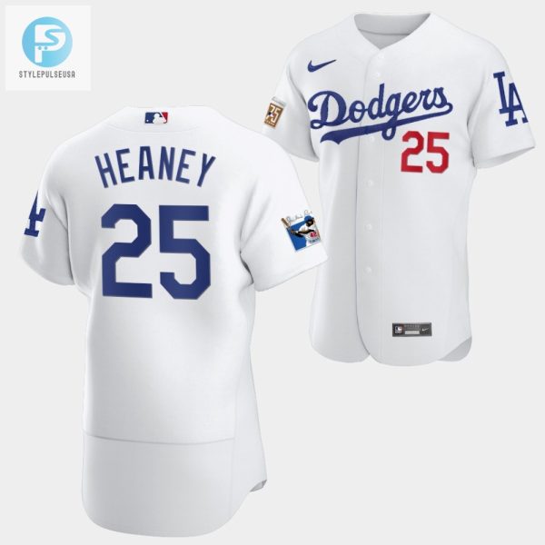 Los Angeles Dodgers Andrew Heaney White Jersey 25 Jackie Robinson 75Th Anniversary 202223 Uniform stylepulseusa 1