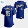 Los Angeles Dodgers Austin Barnes Royal Jersey 15 Golden Diamond 20222323 Uniform stylepulseusa 1