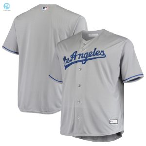 Los Angeles Dodgers Big Tall Replica Team Jersey Gray Mlb stylepulseusa 1 1