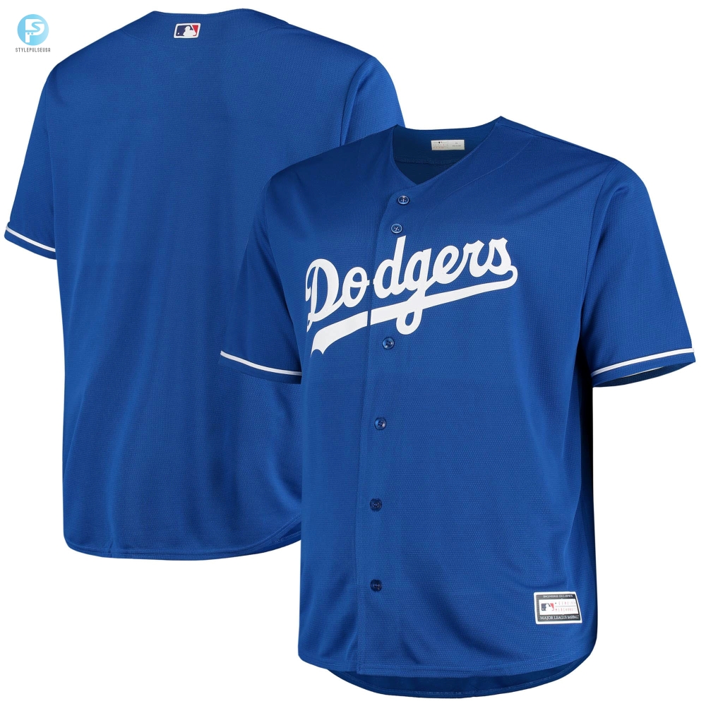 Los Angeles Dodgers Big And Tall Replica Alternate Team Jersey Royal Mlb 