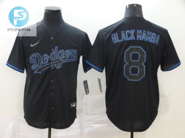 Los Angeles Dodgers Black Mamba Tribute Kobe Bryant 8 2020 Mlb Black Jersey stylepulseusa 1