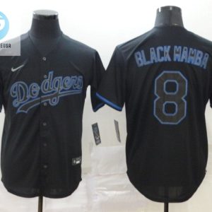 Los Angeles Dodgers Black Mamba Tribute Kobe Bryant 8 2020 Mlb Black Jersey stylepulseusa 1 1