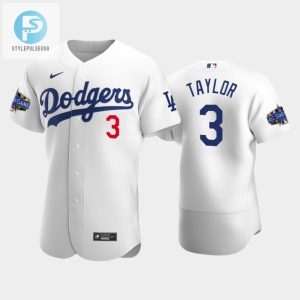 Los Angeles Dodgers Chris Taylor 3 Home White 202223 Allstar Game Jersey stylepulseusa 1 1