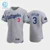 Los Angeles Dodgers Chris Taylor 3 Road Gray 202223 Allstar Game Jersey stylepulseusa 1