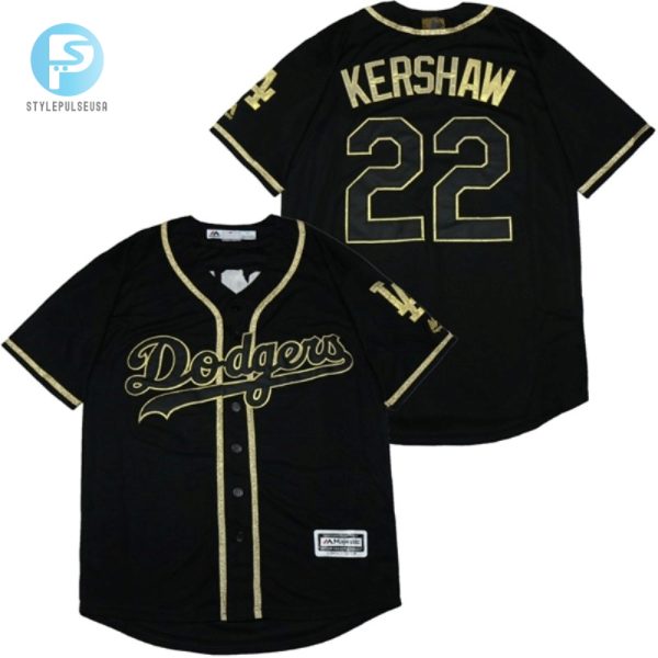 Los Angeles Dodgers Clayton Kershaw 22 2020 Mlb Black Jersey stylepulseusa 1