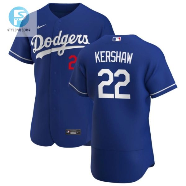 Los Angeles Dodgers Clayton Kershaw 22 2020 Mlb Navy Blue Jersey stylepulseusa 1