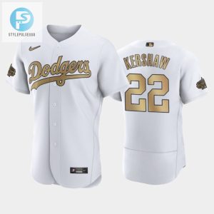 Los Angeles Dodgers Clayton Kershaw 22 202223 Allstar Game White Jersey stylepulseusa 1 1