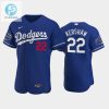 Los Angeles Dodgers Clayton Kershaw 22 Alternate Royal 202223 Allstar Game Jersey stylepulseusa 1