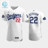 Los Angeles Dodgers Clayton Kershaw 22 Home White 202223 Allstar Game Jersey stylepulseusa 1