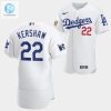 Los Angeles Dodgers Clayton Kershaw White Jersey 22 Jackie Robinson 75Th Anniversary 202223 Uniform stylepulseusa 1