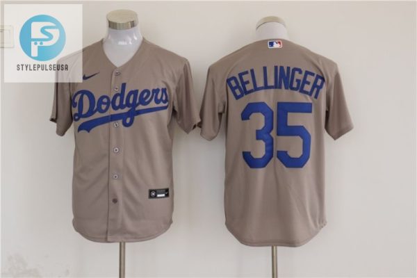 Los Angeles Dodgers Cody Bellinger 35 2020 Mlb Grey Jersey stylepulseusa 1