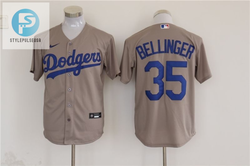 Los Angeles Dodgers Cody Bellinger 35 2020 Mlb Grey Jersey 