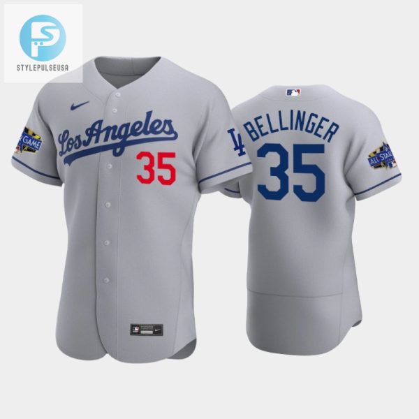 Los Angeles Dodgers Cody Bellinger 35 Road Gray 202223 Allstar Game Jersey stylepulseusa 1