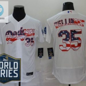 Los Angeles Dodgers Cody Bellinger35 2020 Mlb American Flag White Jersey stylepulseusa 1 1