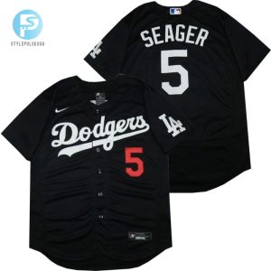 Los Angeles Dodgers Corey Seager 5 2020 Mlb Black Jersey stylepulseusa 1 1