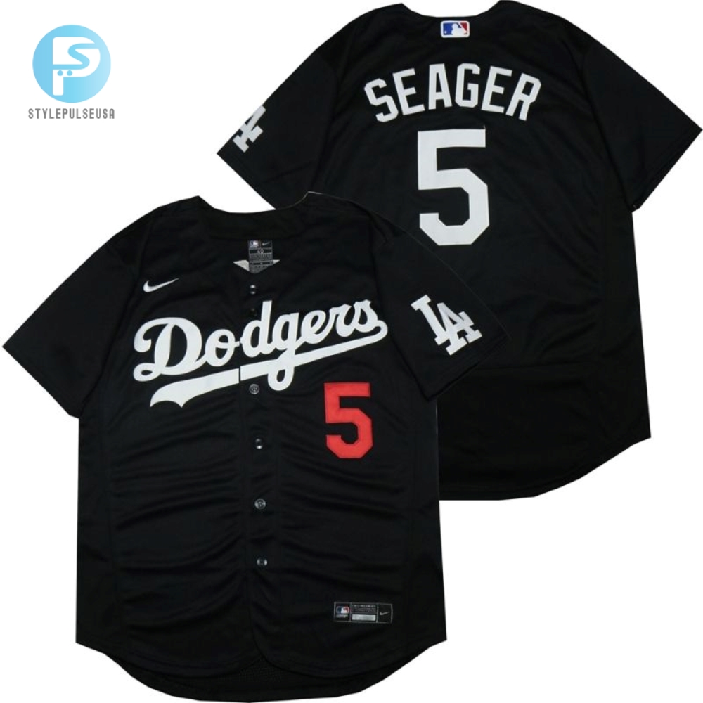 Los Angeles Dodgers Corey Seager 5 2020 Mlb Black Jersey 