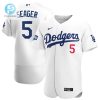 Los Angeles Dodgers Corey Seager 5 2020 Mlb White Jersey stylepulseusa 1