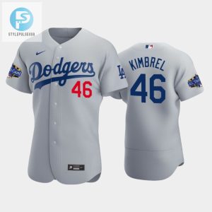 Los Angeles Dodgers Craig Kimbrel 46 Alternate Gray 202223 Allstar Game Jersey stylepulseusa 1 1