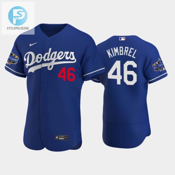 Los Angeles Dodgers Craig Kimbrel 46 Alternate Royal 202223 Allstar Game Jersey stylepulseusa 1