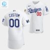 Los Angeles Dodgers Custom White Jersey 00 Jackie Robinson 75Th Anniversary 202223 Uniform stylepulseusa 1