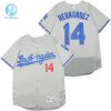 Los Angeles Dodgers Enrique Hernandez 14 2020 Mlb Silver Jersey stylepulseusa 1