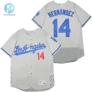 Los Angeles Dodgers Enrique Hernandez 14 2020 Mlb Silver Jersey stylepulseusa 1 1