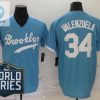 Los Angeles Dodgers Fernando Valenzuela 34 2020 Mlb Blue Jersey stylepulseusa 1