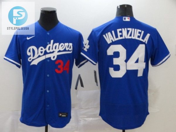 Los Angeles Dodgers Fernando Valenzuela 34 2020 Mlb Navy Blue Jersey stylepulseusa 1