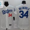 Los Angeles Dodgers Fernando Valenzuela 34 2020 Mlb White Jersey stylepulseusa 1