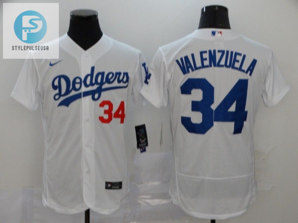 Los Angeles Dodgers Fernando Valenzuela 34 2020 Mlb White Jersey 