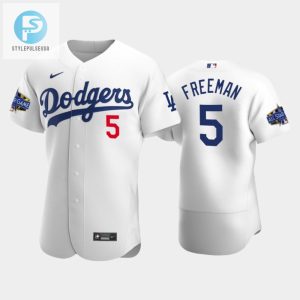 Los Angeles Dodgers Freddie Freeman 5 Home White 202223 Allstar Game Jersey stylepulseusa 1 1