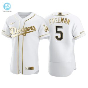 Los Angeles Dodgers Freddie Freeman 5 Mlb Golden City Brandedition White Jersey Gift For Dodgers Fans stylepulseusa 1 1