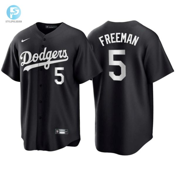 Los Angeles Dodgers Freddie Freeman 5 Mlb Home Black Jersey Gift For Dodgers Fans stylepulseusa 1 1