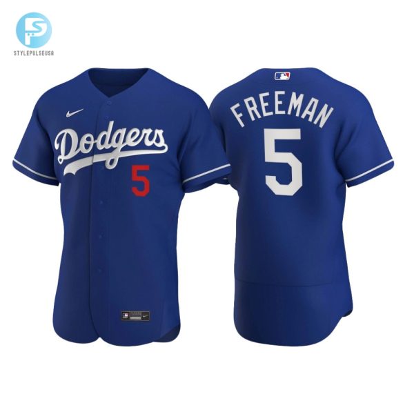 Los Angeles Dodgers Freddie Freeman 5 Mlb Player Royal Jersey Gift For Dodgers Fans stylepulseusa 1 1