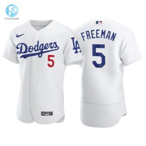 Los Angeles Dodgers Freddie Freeman 5 Mlb Player White Jersey Gift For Dodgers Fans stylepulseusa 1 1