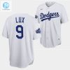 Los Angeles Dodgers Gavin Lux White Jersey 9 202223 Allstar Uniform stylepulseusa 1