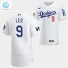 Los Angeles Dodgers Gavin Lux White Jersey 9 Jackie Robinson 75Th Anniversary 202223 Uniform stylepulseusa 1