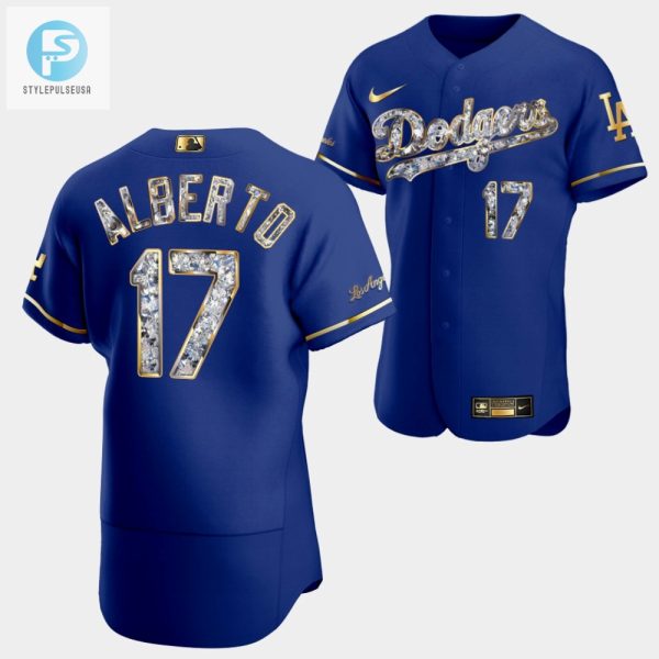 Los Angeles Dodgers Hanser Alberto Royal Jersey 17 Golden Diamond 20222323 Uniform stylepulseusa 1