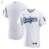 Los Angeles Dodgers Home Authentic Team Jersey White Mlb stylepulseusa 1