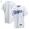 Los Angeles Dodgers Home Blank Replica Jersey White Mlb stylepulseusa 1